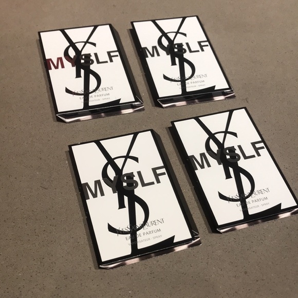 BRAND NEW YSL “Myself” 1.2ml Mens Eau de Perfume x4 - Picture 2 of 2